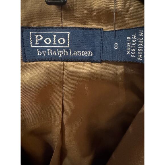 Polo Ralph Lauren Camel Double Breasted Blazer - Size 8 (New) - Picture 3 of 5